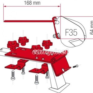 Kit Fixação P/ Toldo F35 Universal