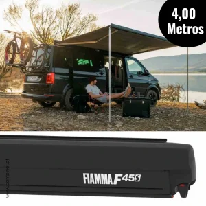 Toldo FIAMMA F45S 4.00 m Deep Black (PRETO)
