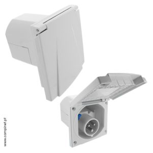 Tomada CEE Exterior Branca P17