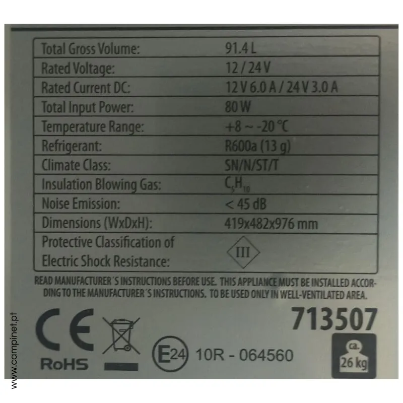 Frigorífico CARBEST LR90L 91L (12V/24V/230V*) - Image 5