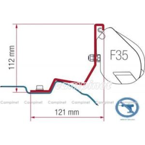 Kit de Fixação Toldo F35 MERCEDES VITO/VIAço/MARCO POLO