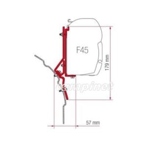 Kit Fixação para Toldo F45 VW T4/VW T4 LIFT ROOF