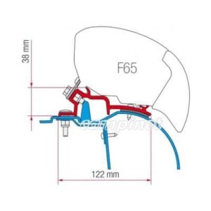 Kit de Fixação FIAMMA para Toldo F65 RENAULT MASTER H2 KIT / OPEL MOVANO H2 / NISSAN INTERSTAR H2