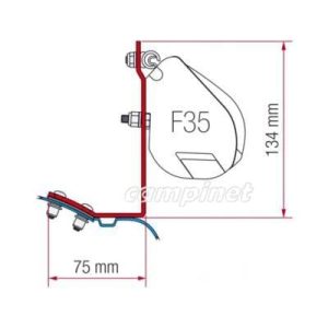Kit de Fixação Toldo F35 MERCEDES VITO/MARCO POLO