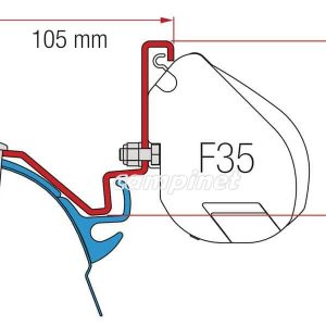 Kit Fixação Toldo F35 para VW T6 LR Westfalia Kepler