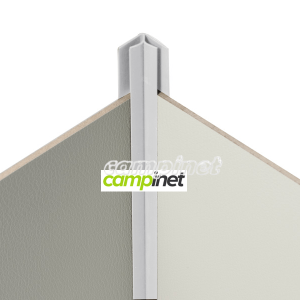Perfil de Conexão Interno 90º Cinzento Claro