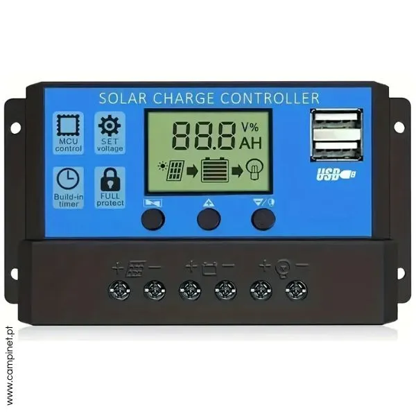 Regulador Fotovoltaico PWM Campervan 10A 12/24V_