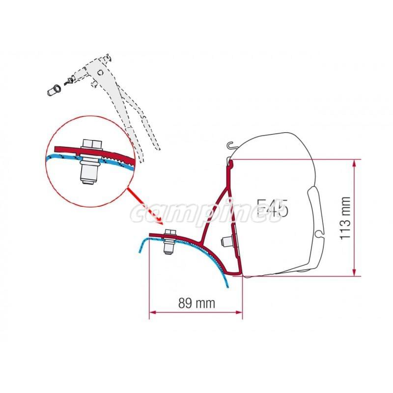 Kit de Fixação para Toldo F45 RENAULT/OPEL/NISSAN - Image 3