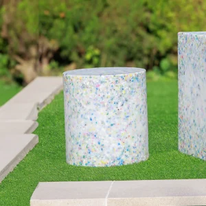 CIRCOOLAR | Banco redondo Tafy em material reciclado