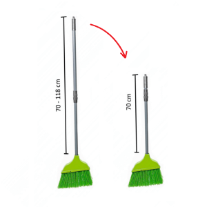 Vassoura Extensível 70-118cm para Interior