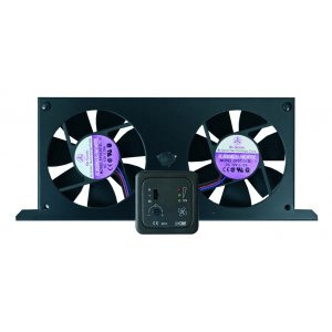 Ventilador Duplo 12V C/Painel Comandos Quadrado
