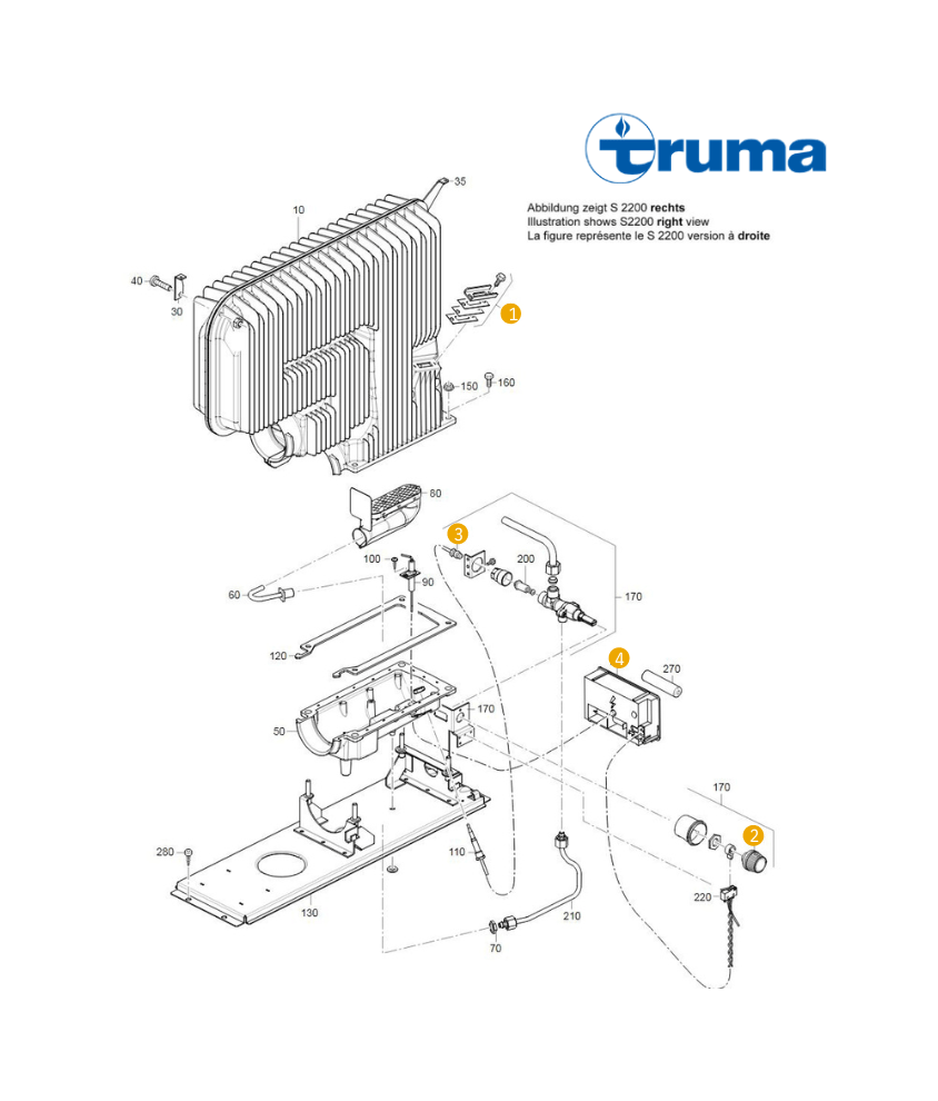 Truma S 3002 (ignição automática) após 07/1997 - Image 2