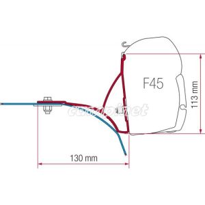Kit de Fixação para Toldo F45 FIAT DUCAço com Tejadilho