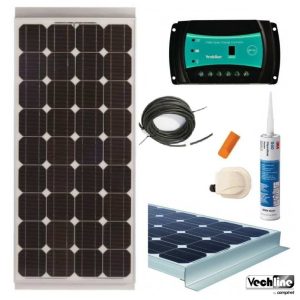 KIT Solar 75W: Regulador PWM 75W + Painel Solar Vechline 75W