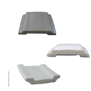 Borracha de Acabamento Friso Perfil Inserção Branco