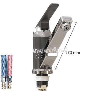 Torneira Misturadora Elétrica 12V Cromada/Cinza