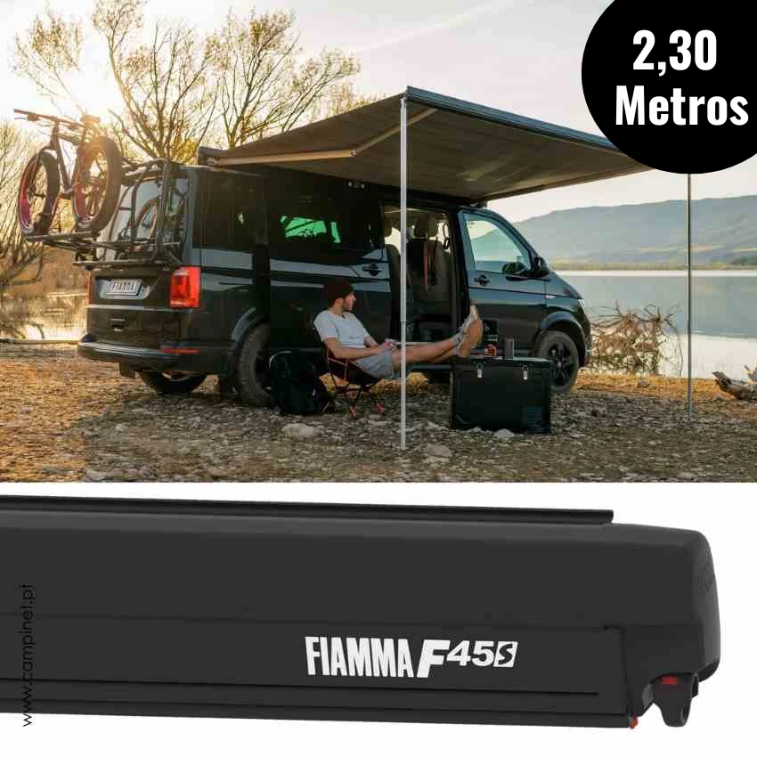 Toldo FIAMMA F45S 2.30 m Deep Black (PRETO)